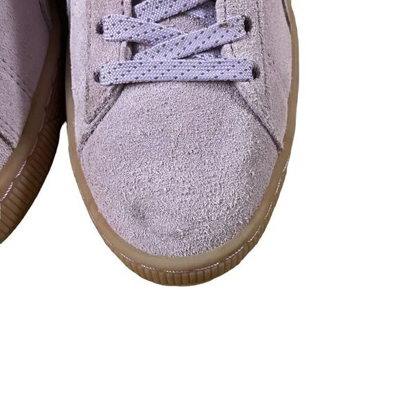 Puma ~ Lavender Suede Lace Up Sneakers ~ size 7 - Picture 4 of 13
